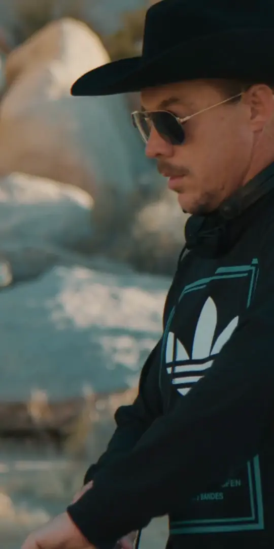 adidas Originals, Diplo, live in the desert: a frame from the film