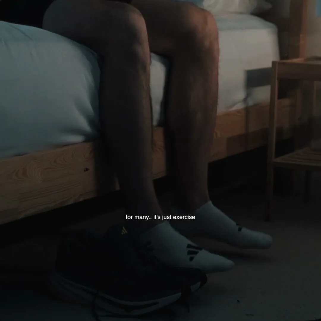 adidas × DICK’S, Supernova runners: a frame from the film