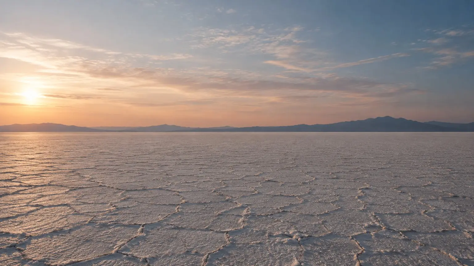 The generated salt flat, before the pair