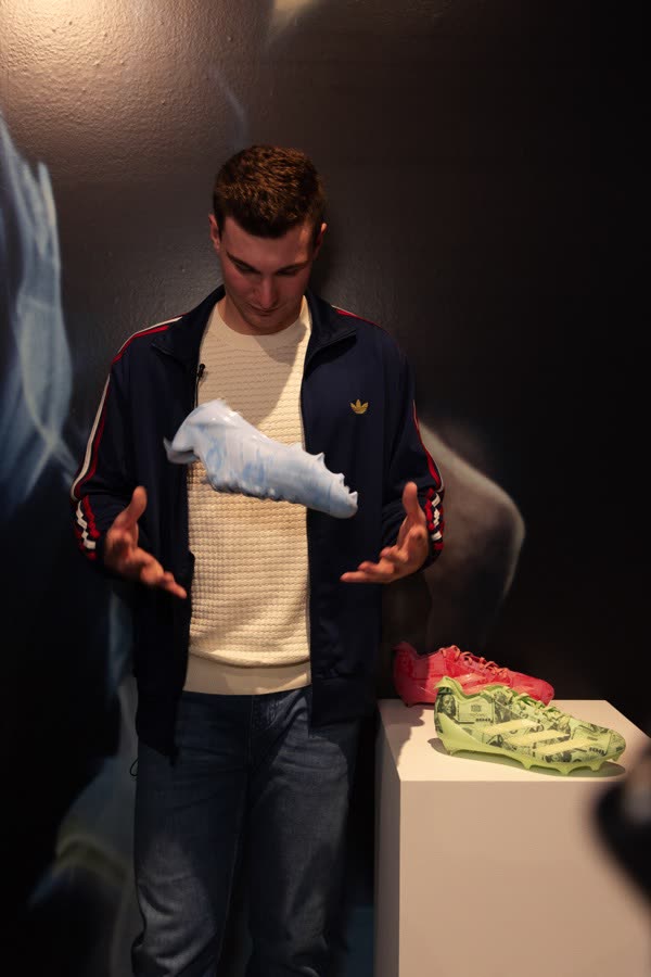 adidas Super Bowl cleat toss
