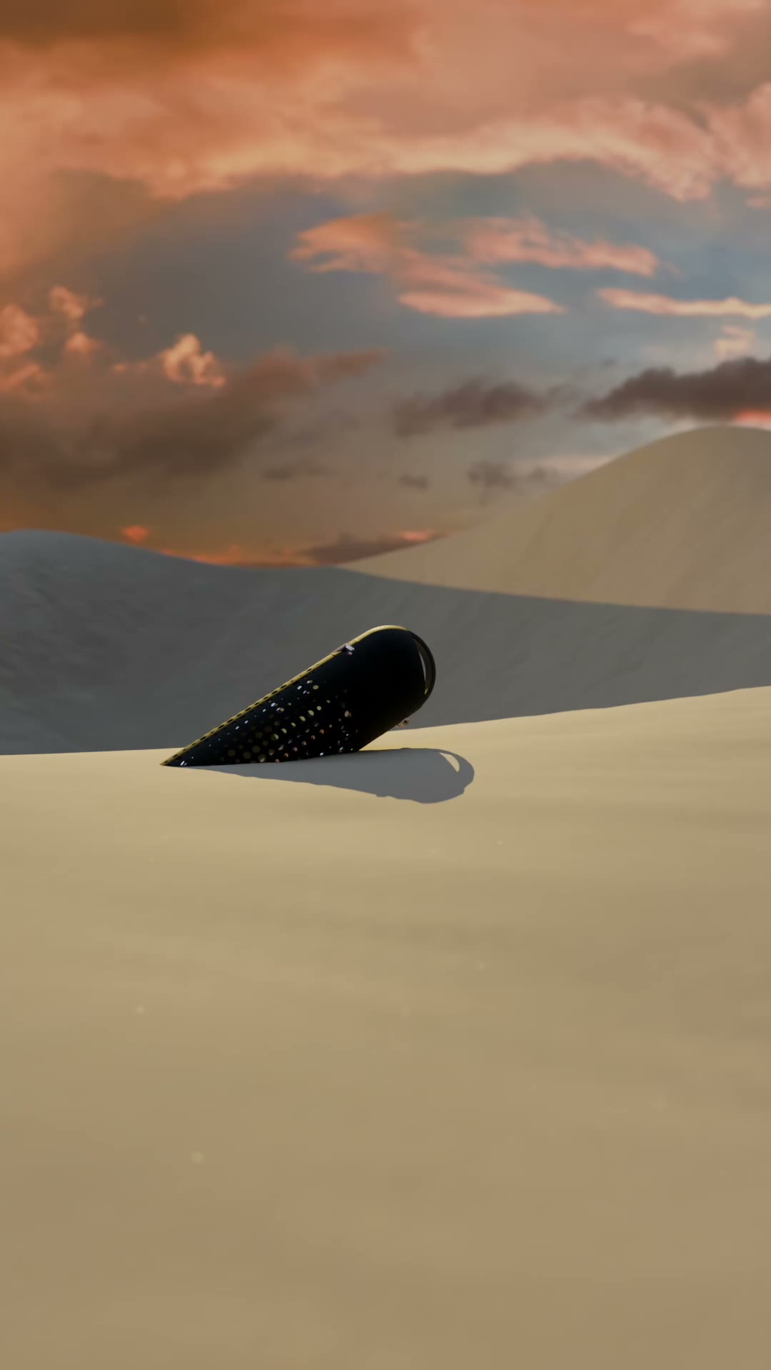 OKAPA desert waterfall 3D animation still