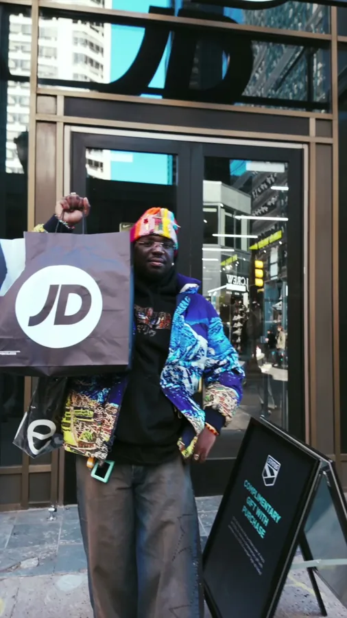 JD Sports x Asics creator campaign, storefront