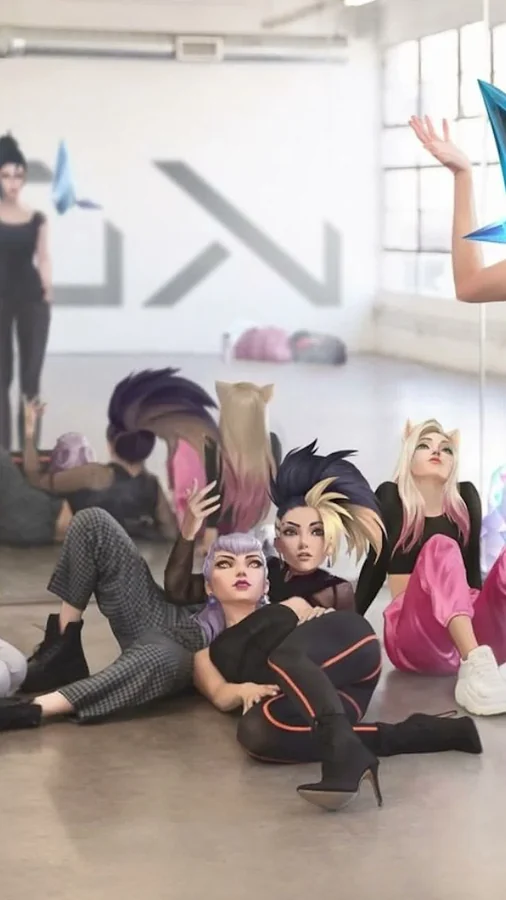 Riot Games K/DA, on-location production still